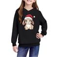 thumbnail image 4 of Lorytime Cute Hoodies for Teen Girls Oversized Boys Christmas Printed Sweatshirt Long Sleeve Tops Drop Shoulder Pullover, 4 of 4