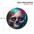 thumbnail image 2 of Kdxio Modern Abstract Colorful Skull B Funny Coasters,4 Pcs Leather Coasters,Housewarming Gifts,Protect Furniture from Water Marks Scratch and Damage, 2 of 6