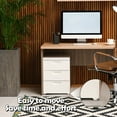 thumbnail image 7 of 16PCS White Self Adhesive Caster Wheels Mini Swivel Wheels Stainless Steel Paste Universal Wheel Heavy Duty 360 Degree Rotation Sticky Pulley for Storage Box Furniture Trash Can, 7 of 7