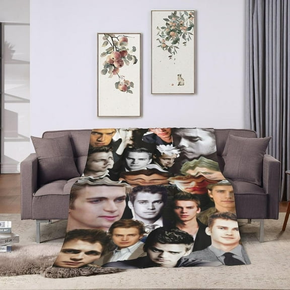 Blanket Hayden Christensen Soft and Comfortable Wool Fleece Throw Blankets Gift for Home Decoration Sofa Office car Camping Yoga Travel Home Decoration Cozy Plush Beach