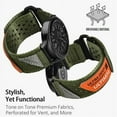 thumbnail image 2 of ULTIMAL Compatible with Samsung Galaxy Watch Band, 20mm Adjustable Nylon Sports Strap, Breathable Design for Watch 6 Classic 43mm 47mm/5 Pro 45mm/4 & 5 & 6 40mm 44mm/4 Classic 42mm 46mm, 2 of 5