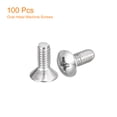 thumbnail image 3 of Unique Bargains Vis de Machine à Tête Ovale M4x8mm, Lot de 100 Vis à Tête Fraisée Légèrement Relevée en Acier Inoxydable 304, 3 of 5