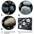 thumbnail image 3 of Designart "Patterns on the Rocky Beach IV" Nautical & Beach Floater Framed Wall Art Print, 3 of 7