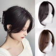 thumbnail image 4 of YSABOXY Extension de Cheveux Longue Frange Deux Côtés Marron Naturel, 4 of 6