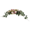 thumbnail image 2 of de flores de peonía artificial rosa - 30 pulgadas de flores artificiales Hermosa de flores para principal, champán, 2 of 9