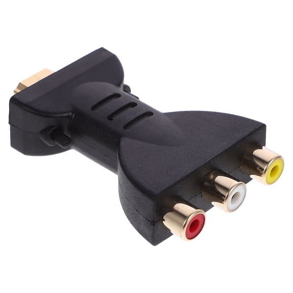 Hytrove Black to AV Video Adapter Converter for Home Theater