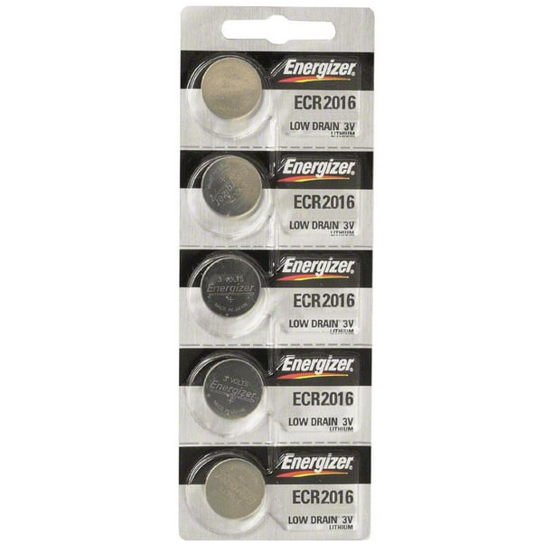 Energizer CR2016 Lithium Battery Card of 5