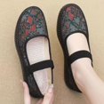 thumbnail image 6 of CHICVOMEY Casual Flats for Women Flower Embroidered Slip-On Flats Breathable Mesh Mary Jane Flats for Women Casual & Work Ballet Flats, 6 of 6