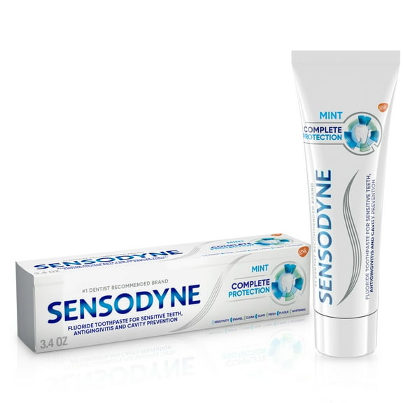 Sensodyne Complete Protection Sensitive Toothpaste, Mint, 3.4 Oz, for Adults