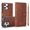 Brown, variant on ShellTech Compatible with iPhone 16 Pro Wallet Case, [RFID Blocking] 3 Card Holder Stand with Credit Card Slot PU Leather Magnetic Protective Flip Cover ,Rosegold