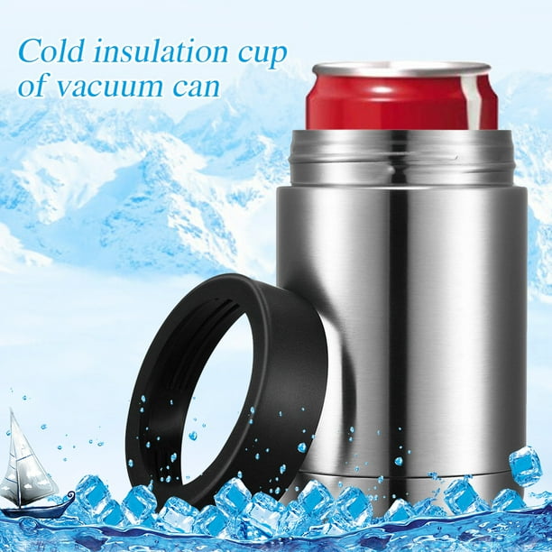 RnemiTeamo Stainless Beer Tumbler 304 Stainless Steel Doublelayer Vacuum Cans Cold Cups