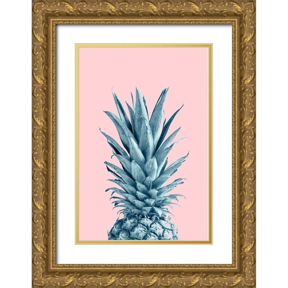 Artographie Studio 23x32 Gold Ornate Wood Framed with Double Matting Museum Art Print Titled - Pineapple Pink 06