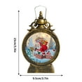 thumbnail image 2 of Wadada Christmas Snow Globe Lantern Spinning Water Glittering Santa Claus Scene, Lighted Water Globe Lantern White Santa Claus for Christmas Decorationa and Gifts (Santa), 2 of 5