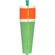 (6 pack) Comal Weighted Popping Fishing Float, Red/Green