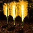 thumbnail image 4 of Sunjoy Tech 2Pcs Solar Reed Lights Waterproof Realistic Looking No Wiring Required Automatic Charging Soft Lighting Outdoor Garden Lights Solar-Powered Reed Lamps Garden Supplies, 4 of 7