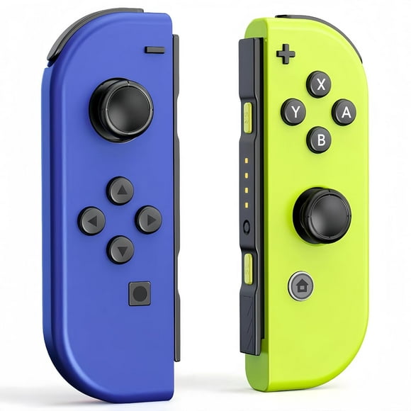 Nintendo Switch Joy-Con Pair,Joy-Con Controller Nintendo-Switch Replacement- Blue and Neon Yellow