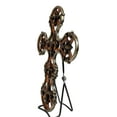 thumbnail image 5 of Rustic Southwestern Scroll Art Tuscan Fleur De Lis Emblems Wall Cross Crucifix, 5 of 5