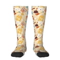 thumbnail image 2 of Lsque Summer Travel Printed Crew Socks Men's Women's LightWeight Thin Casual Calf Socks ,Knee High Socks,Cotton Socks, 2 of 9