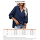 thumbnail image 5 of Mujeres con capucha Top encaje empalme cuello en V hombro caído cordón suéter suelto sudaderas para dama, 5 of 5
