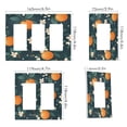 thumbnail image 2 of Yayeee Rocker Switch Wall Plate 1-Gang 4.6"x2.9" Home Decorative Outlet Cover, Green Floral Oranges, 2 of 6