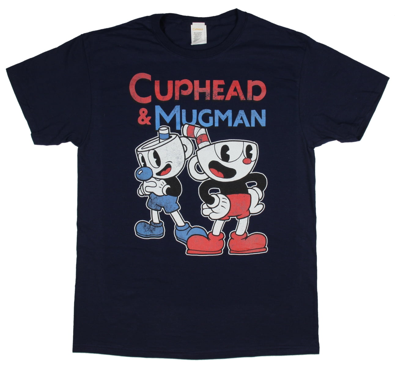 Cuphead & Mugman Dynamic Duo Graphic T-Shirt Cuphead & Mugman Dynamic Duo Graphic T-Shirt