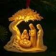 thumbnail image 6 of HomeKingdee Jesus Birth Figurine Christmas Statue Decorative Artwork Collection Tabletop, 6 of 6