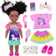 thumbnail image 1 of Doll Ecore Fun Black de 14 pulgadas con ropa y accesorios para niñas, 1 of 8