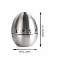 thumbnail image 3 of shyuyusa Stainless Steel Egg Cooking Timer, Precise Mechanical Timing Tool for Kitchen Breakfast Making Boiling Process Reminder, 3 of 6