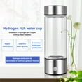 thumbnail image 2 of Pimsoran Portable Hydrogen Water Bottle Generator, 420ML SPE/PEM Technology USB Rechargeable Hydrogen-Rich Water Cup with High Borosilicate Glass, for Home, Office, Travel, and Fitness, 2 of 4