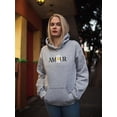 thumbnail image 2 of Amour Yellow Daisy Hoodie Women -Image by Shutterstock, Female 5X-Large, 2 of 4