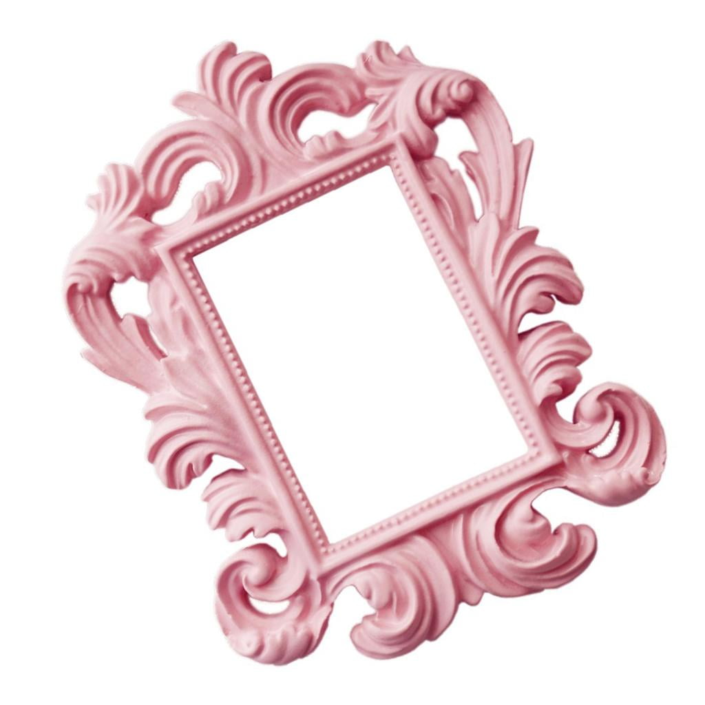❣️プリザービングピクチャーフレーム❣️ Baroque Frame Pink Peephole Picture Frame Photoprint Wedding