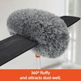 thumbnail image 3 of Baseboard Cleaner Tool with Handle, Extendable Long Handle Baseboard Cleaning Duster with Reusable Pads for Floorboard, Ceiling Fan Blade Cleaner Duster (Gray), 3 of 7