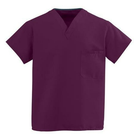 Burgandy Apparel - T180 UNISEX REVERSIBLE SCRUB TOPS - Size 5X - BURGANDY 1 Dozen