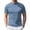 Light Blue, variant on BRANROY Summer Tops for Men - Trendy True Classic Tees Men Style, Mens Shirts Short Sleeve Mock Turtleneck Stretchy Daily Pullover,Army Green,L