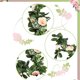 thumbnail image 3 of Laklulu 3 piezas de enredaderas de flores artificiales, decoraciones de ratán rosa., 3 of 5