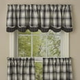 thumbnail image 2 of Park Designs Black Crossroads Lined Layered Valance 16''L, 2 of 3