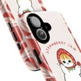 thumbnail image 2 of Strawberry Jam Cat Phone Case, Kawaii Kitty iPhone Cover with Fruit Label Design, Cute Pink Aesthetic Protective Case for iPhone 16 15 14 13 12 11 Plus Pro Max Mini, 2 of 6