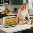 thumbnail image 4 of Renewold Toaster Oven Protective Cover Dustproof Smart Oven Air Fryer Protector Case with Pockets Easy Clean Kitchen Appliance Accessories, 18.5 x 14.5 x 9 Inches, Sunflower Butterfly, 4 of 7