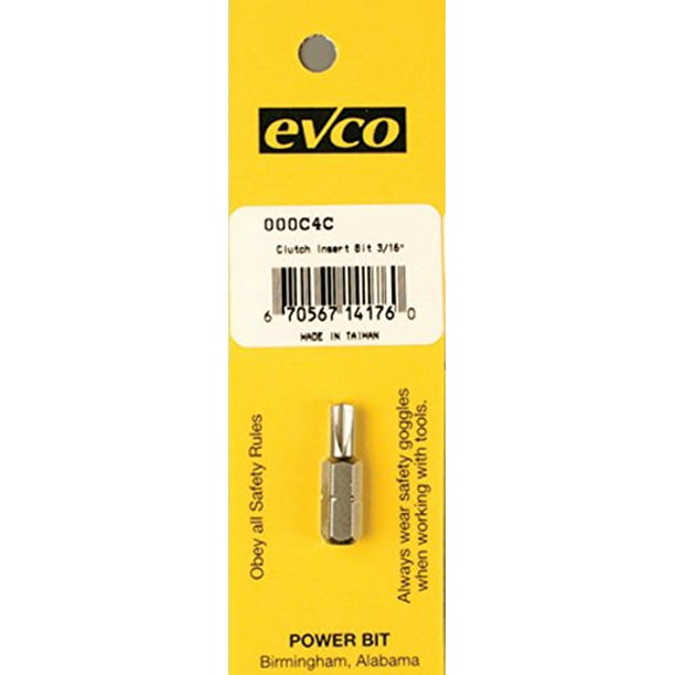 AP Products 009000C4C 3/16" Screw Driver Clutch Insert Bit Walmart