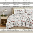 thumbnail image 3 of Southshore Fine Living, Inc. Christmas Twin Size Duvet Cover with Sham - Retro Christmas Tree Print, 3 of 8