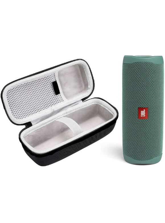 JBL Flip 5 Waterproof Bluetooth Speaker with Case(Eco Green)