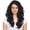 Jet Black, variant on Tirrinia Synthetic Lace Front Curly Wigs Chrissy Teigen Inspired Medium Length Nature Wave Heat Resistant Hair for Women