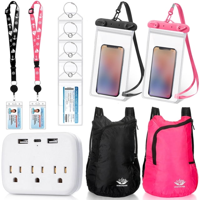 Kit de accesorios de crucero Tenceur, 11 piezas con etiqueta de equipaje y más