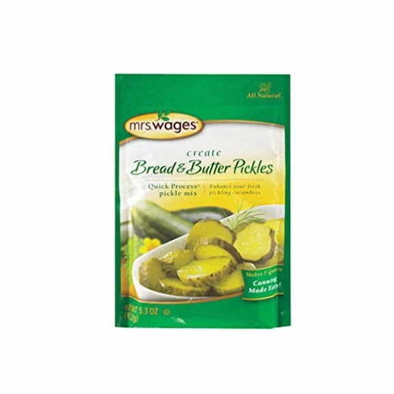 Mrs. Wages Bread & Butter Pickling Mix - Shelf-Stable - 5.3 Ounce Pack of 1