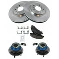 thumbnail image 2 of TRQ Front Brake Pad & Rotor Kit Brake Pads Brake Rotor Wheel Hub Bearing Assembly Ceramic Fits Select 2006-2011 Buick Lucerne 2006-2013 Chevrolet Impala 2006-2007 Monte Carlo, 2 of 6