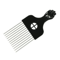 Vocoste Metal Hair Pick Metal African Hair Picks Afro Hair Pick Comb for Women and Men 6.61"x2.83"