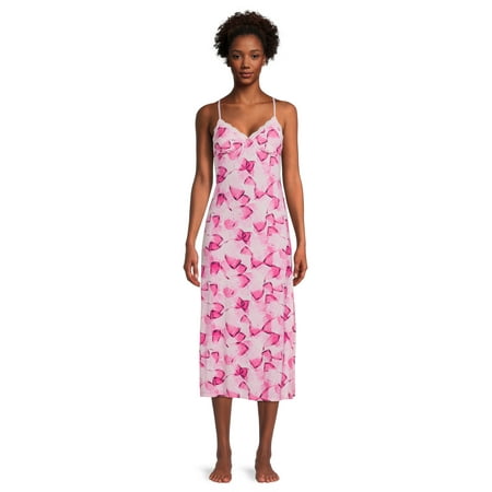 

Sofia Intimates Women s Modal and Lace Chemise