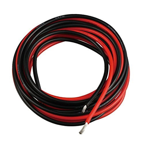 14 Gauge Silicone Wire 10 Feet 5 ft Black And 5 ft Red 14 AWG Silicone Cable 