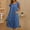 Blue, variant on Sakmal Nightgowns for Women Long Lightweight Lace Patchwork Blue House Dress Short Sleeve Solid Nightgowns for Women