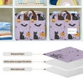 thumbnail image 4 of Yayeee Foldable Storage Basket for Shelves with Handles Waterproof Cloth Bins, Light Purple Halloween Black Cat, 4 of 7